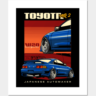 Toyota MR2 W20 JDM Car Posters and Art